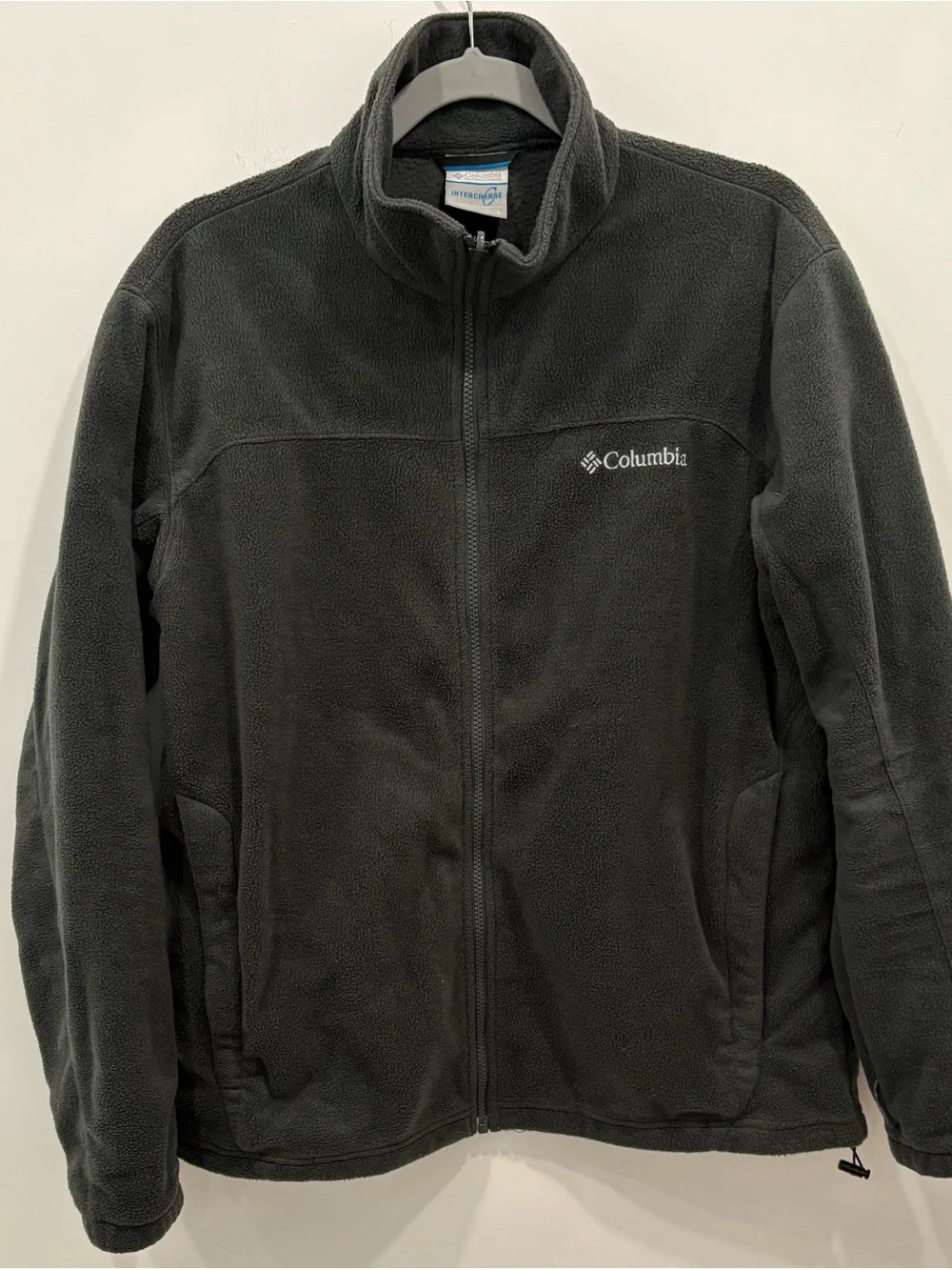 Columbia Men’s Green/Gray Full-Zip Fleece Jacket Size Large